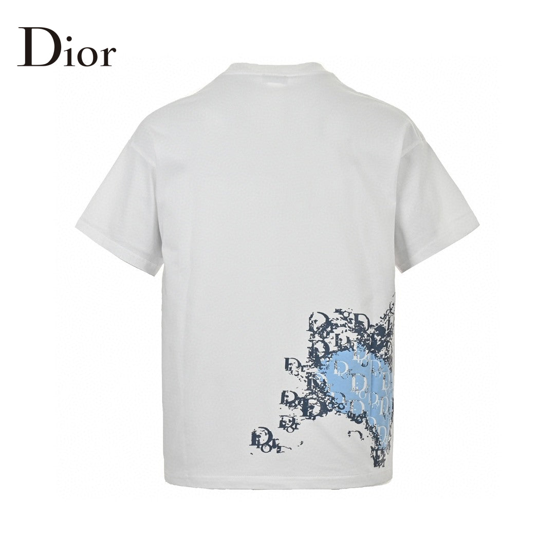 D*or monogram motif t-shirt (white)