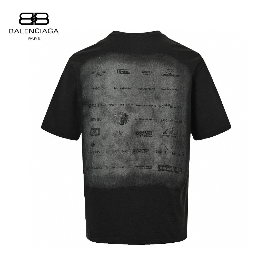 Ba*len*cia*ga graphic print t-shirt (black)