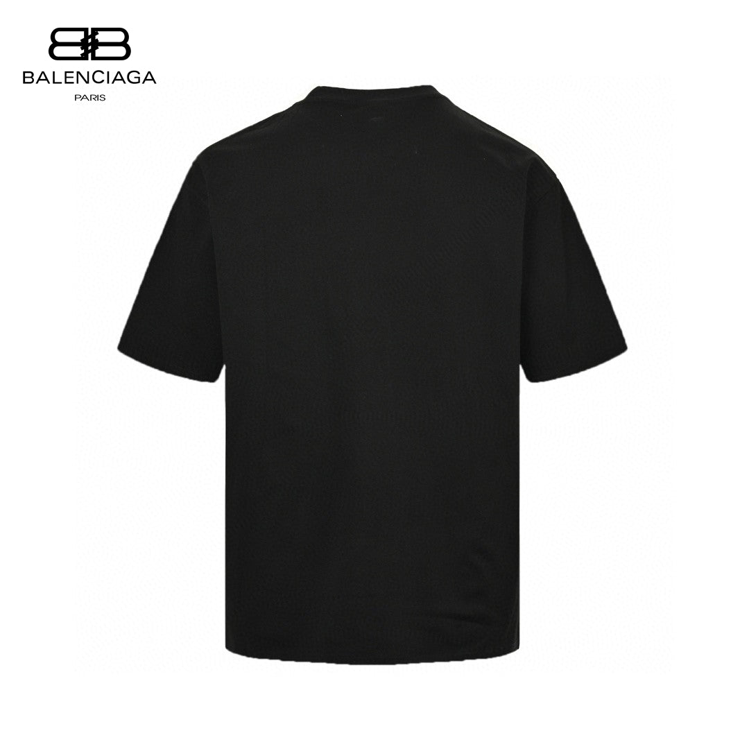 Ba*len*cia*ga distorted logo t-shirt (black)