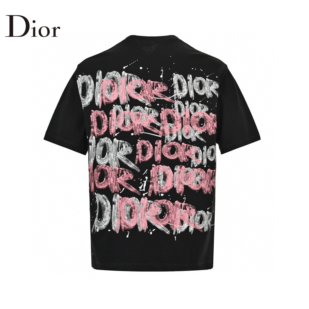 D*or graffiti logo t-shirt in black