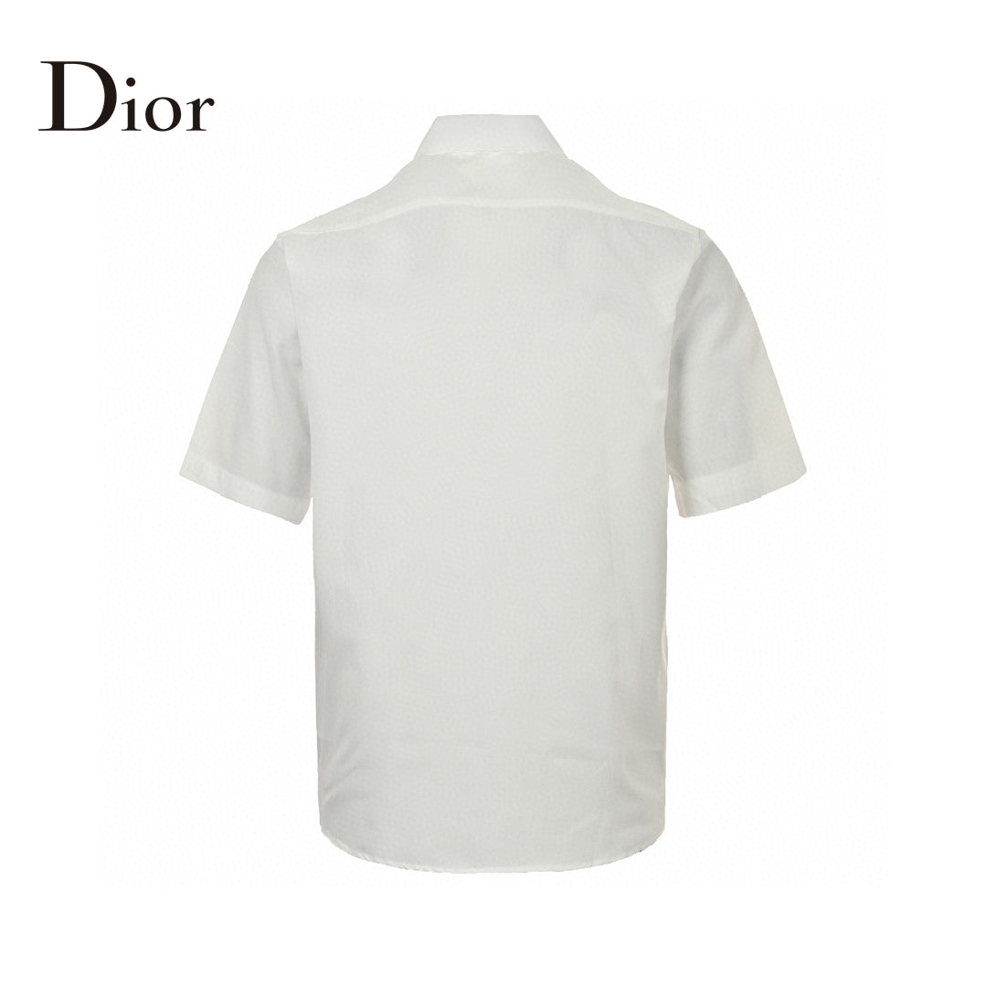 D*or short sleeve button-up shirt (white)