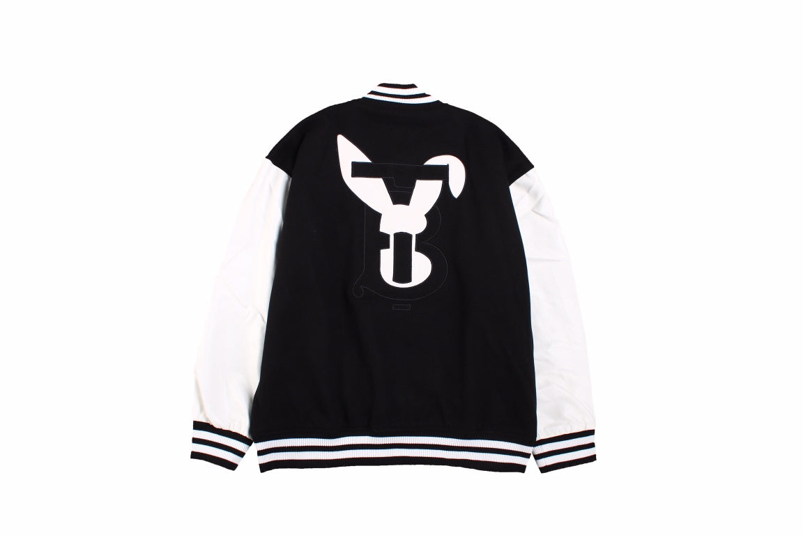 B**rry varsity jacket - black and white