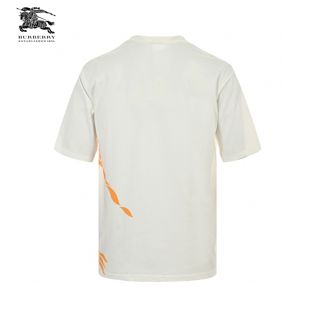 B**rry knight print t-shirt (cream/orange)