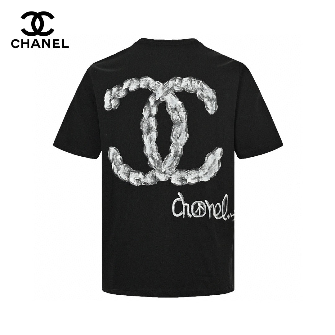 Ch*el cloud logo t-shirt in black