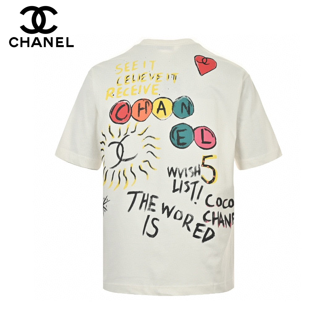 Ch*el "women will save the world" t-shirt in white