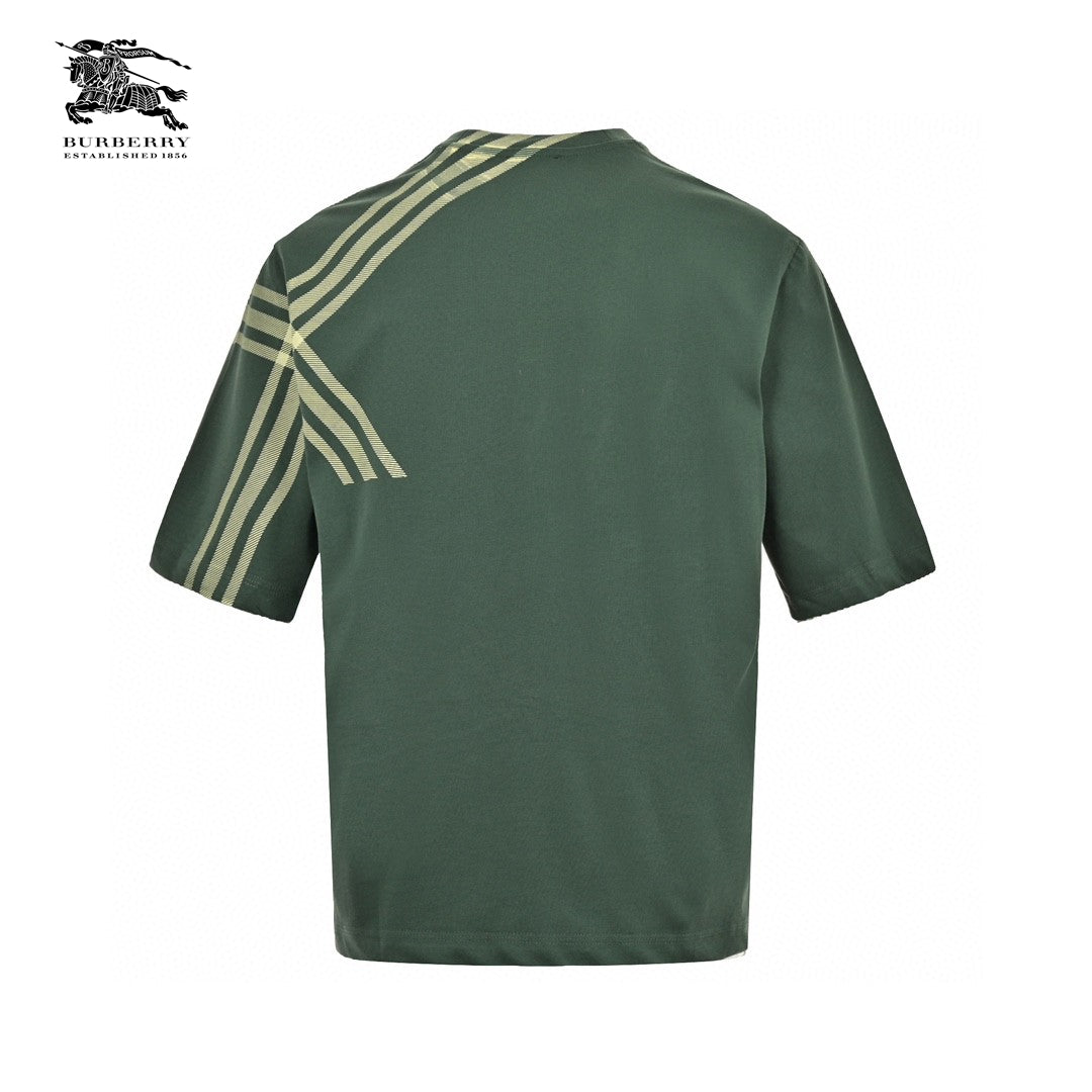 B**rry green check pattern t-shirt