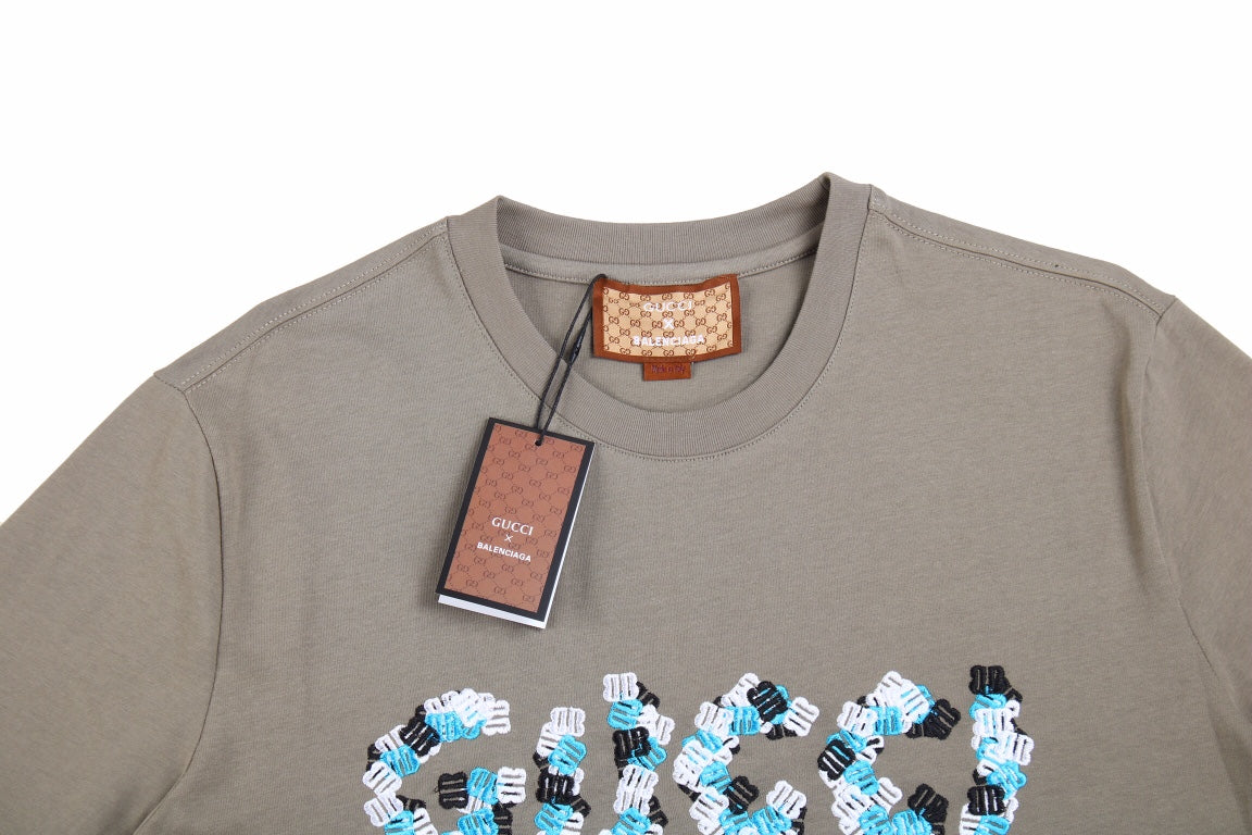G*u*i flower logo t-shirt (khaki)