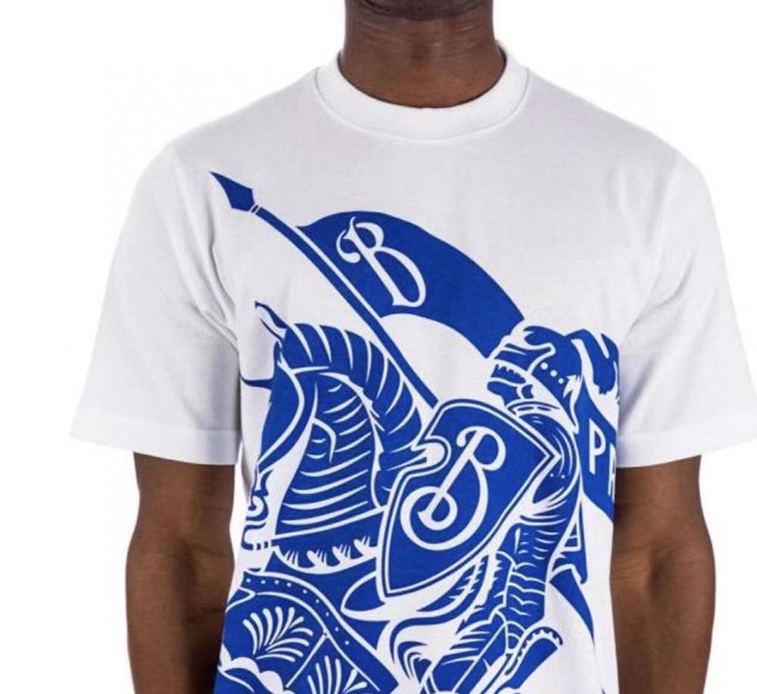 B**rry knight print t-shirt - white