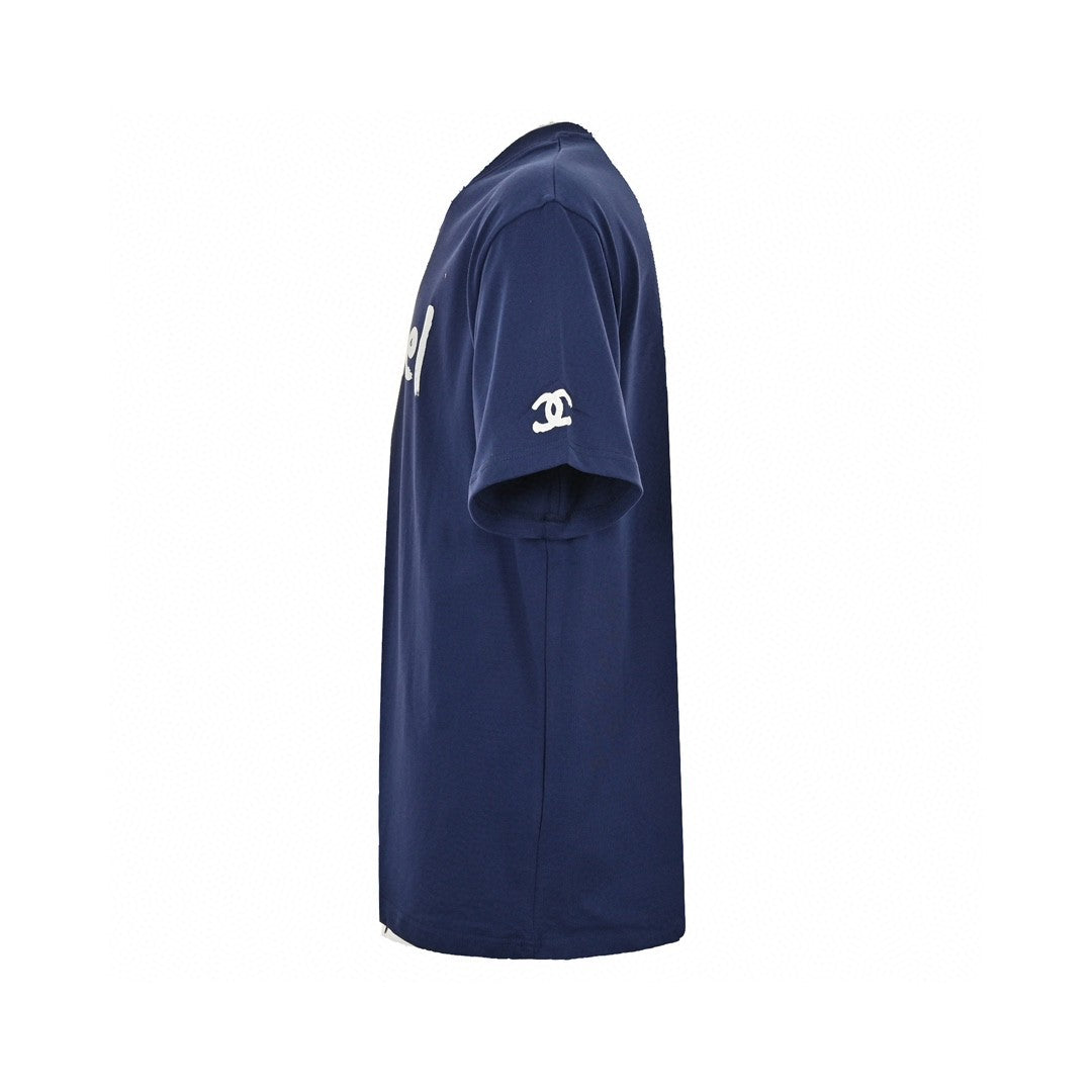 Ch*el logo t-shirt (navy blue)