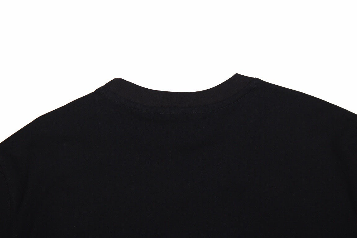 B**rry check panel t-shirt (black)