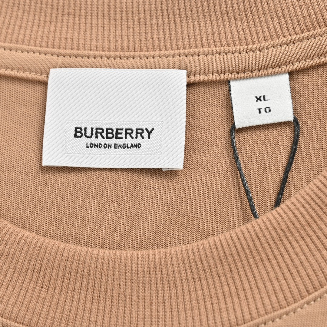 B**rry beige t-shirt with graphic text