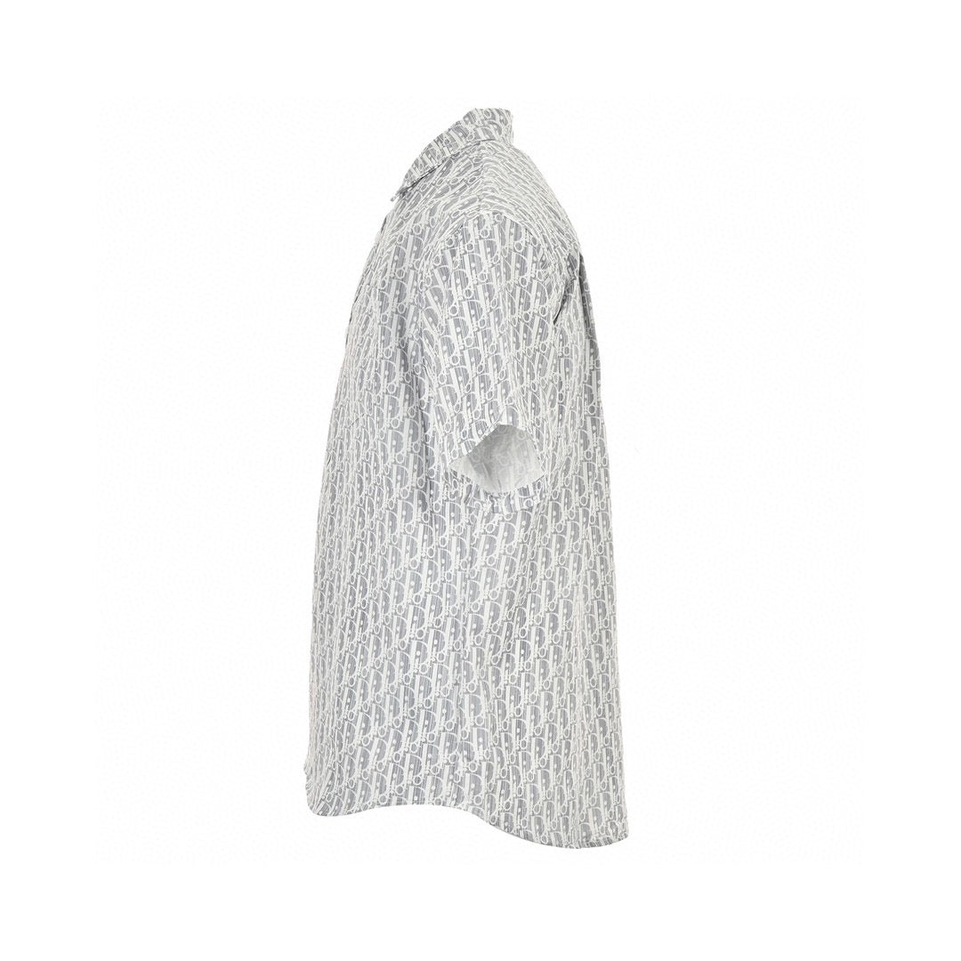 D*or monogram print shirt (gray)