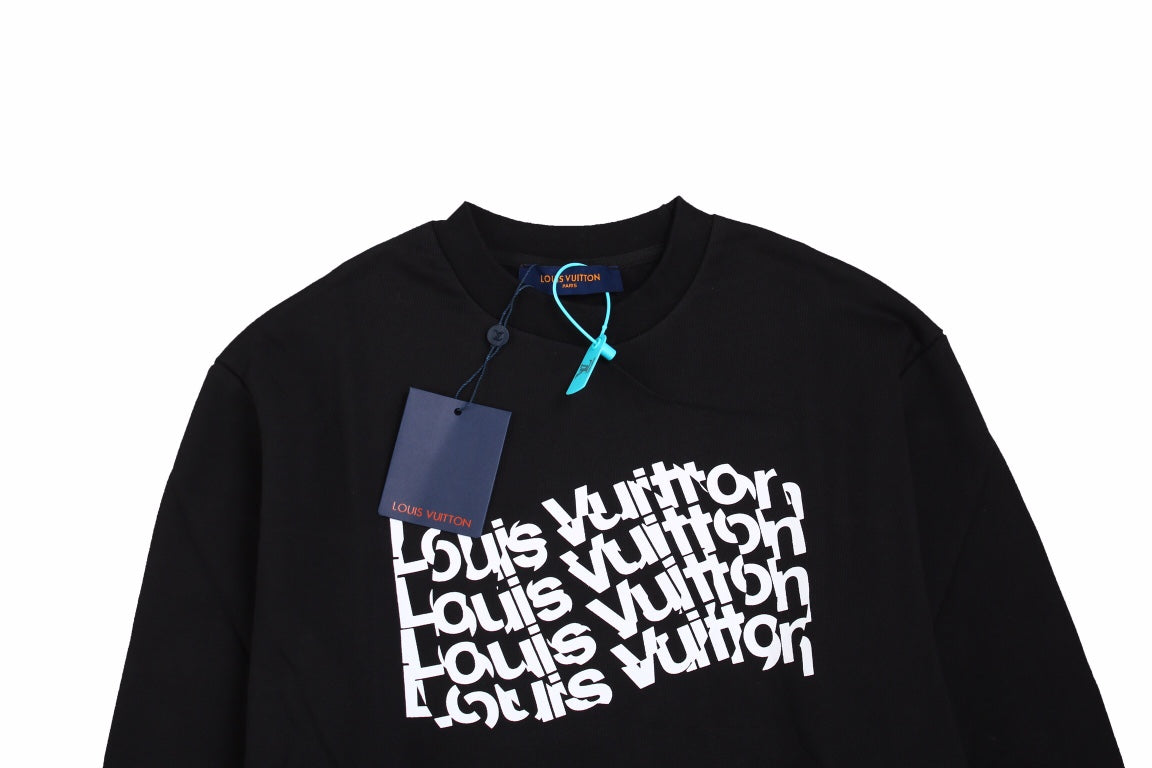 Pra*a repeated logo sweatshirt