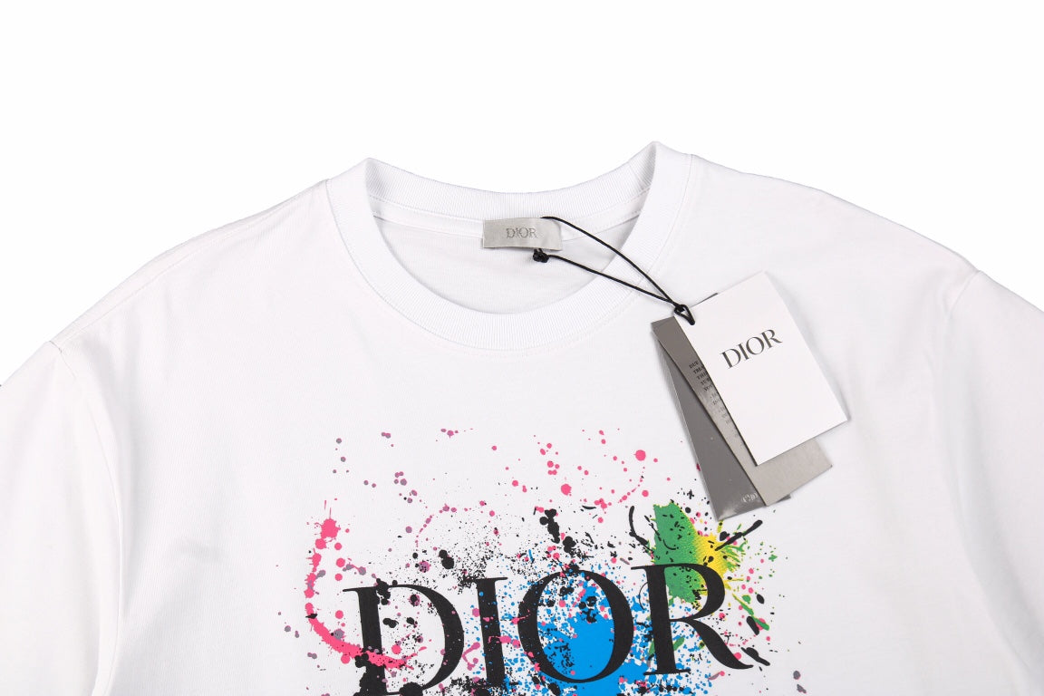 D*or color splash graphic t-shirt