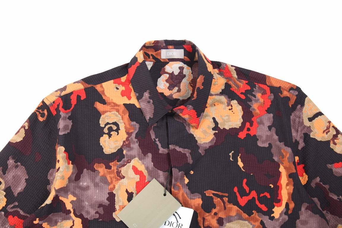D*or abstract floral print shirt