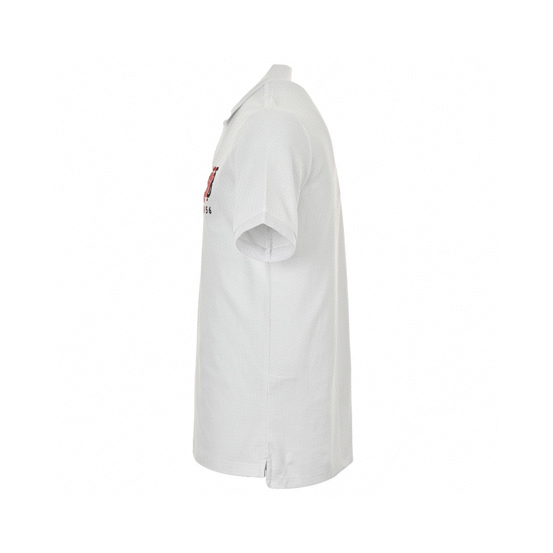 B**rry monogram logo polo shirt (white)