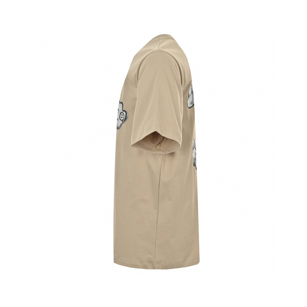 Ch*el cloud logo t-shirt in beige
