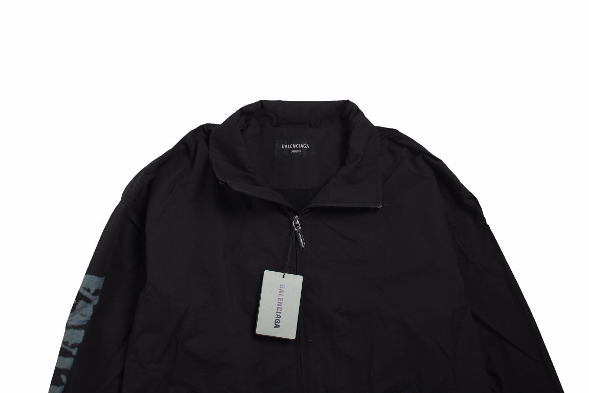 Ba*len*cia*ga black zip-up jacket