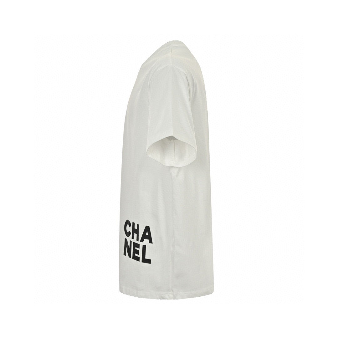 Ch*el double c logo t-shirt (white)