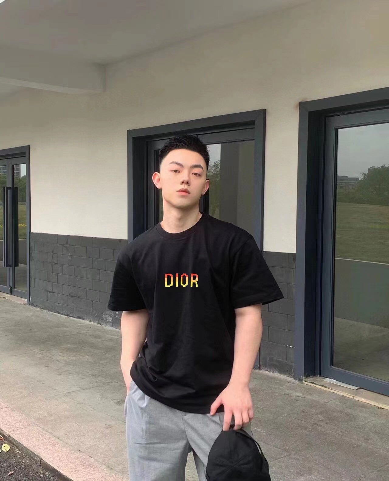 D*or gradient logo t-shirt