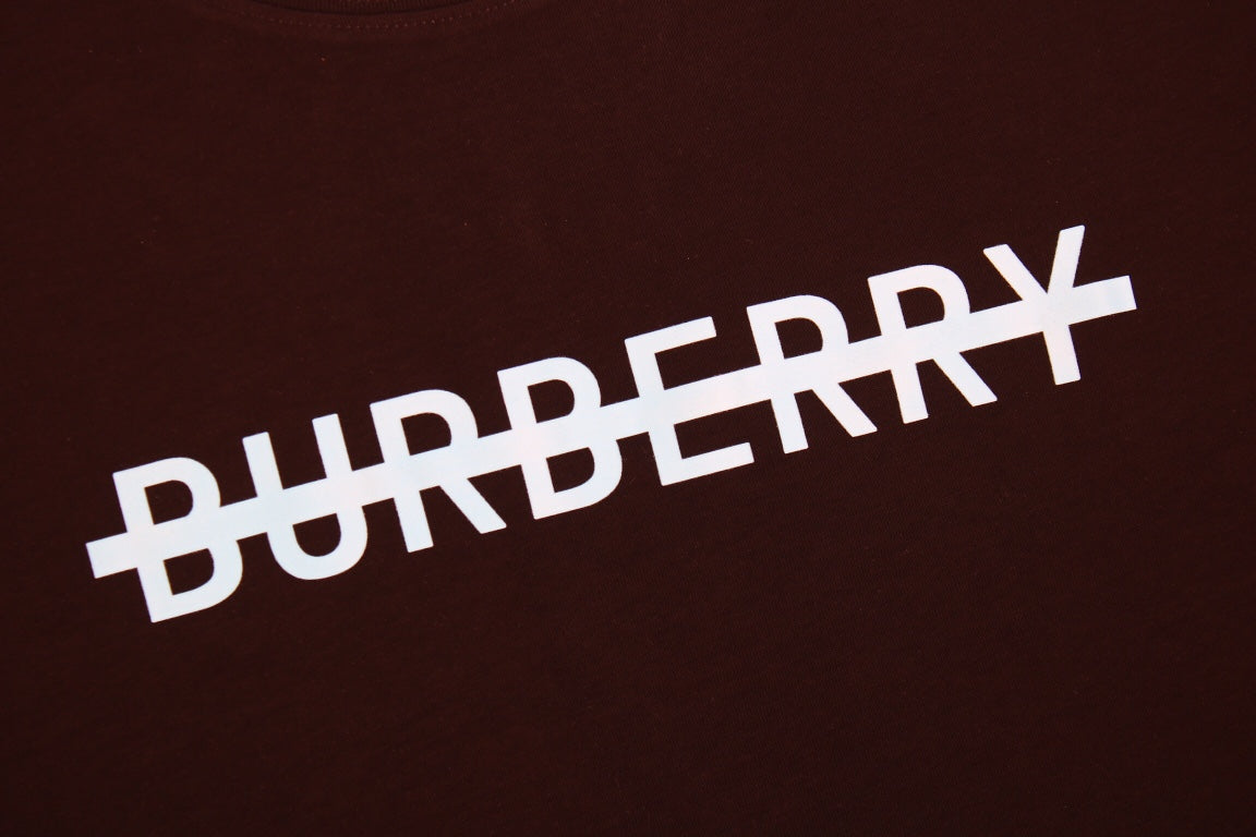 B**rry t-shirt with strikethrough logo