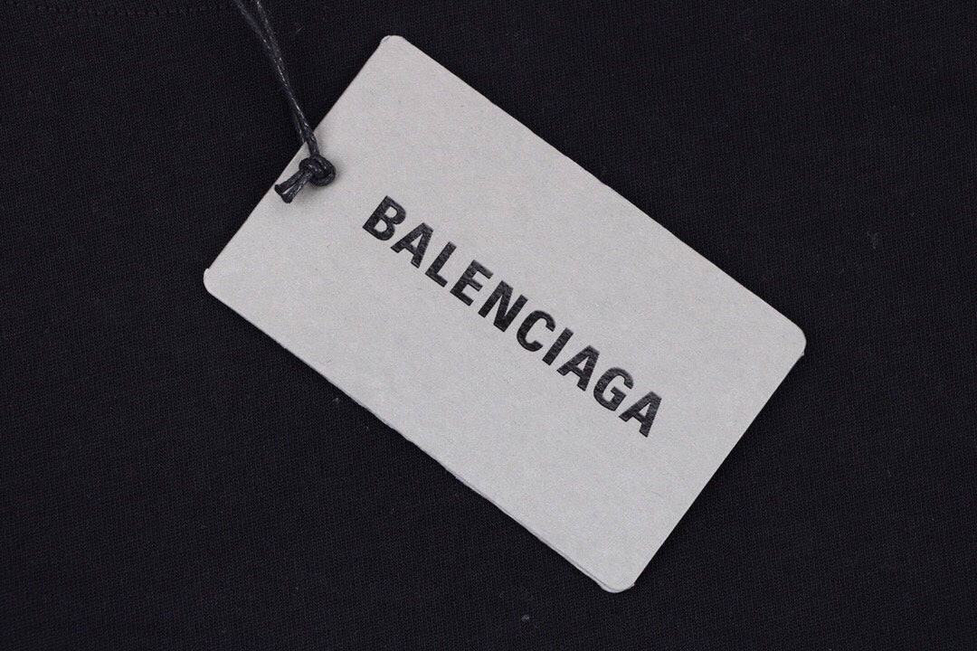 Ba*len*cia*ga wave logo t-shirt (black)