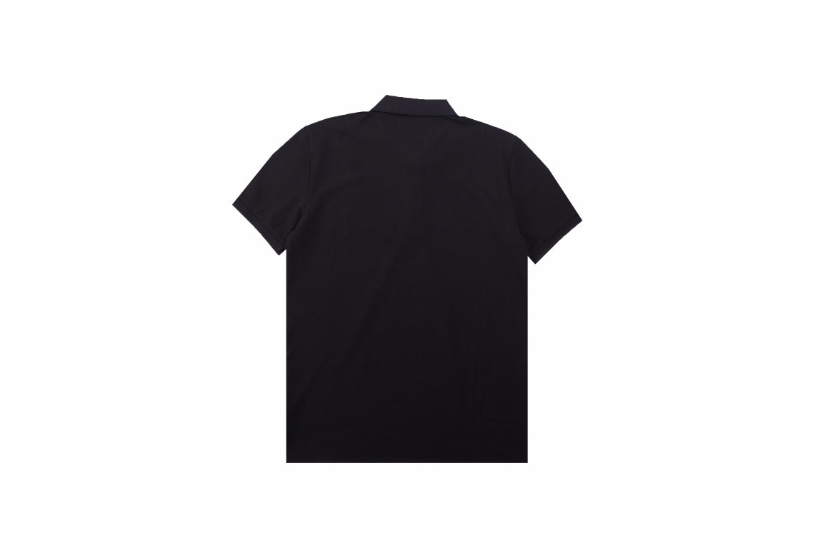 B**rry embroidered knight polo - black