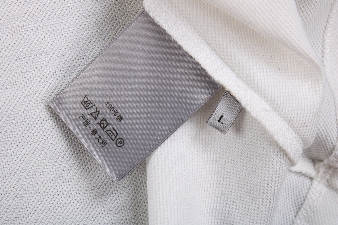 ch**an D*or "striped logo" polo shirt