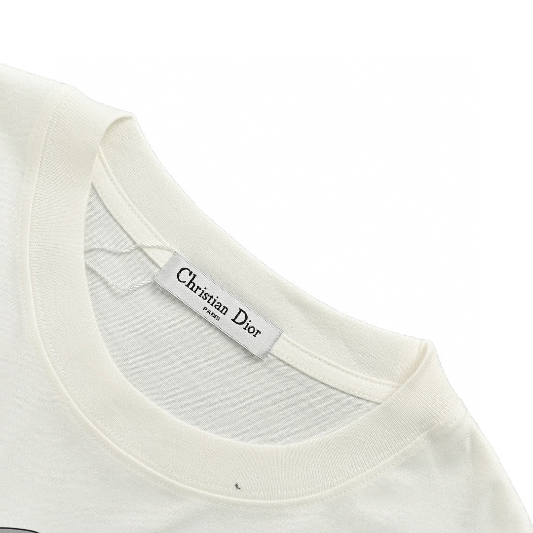 D*or oversized logo white t-shirt