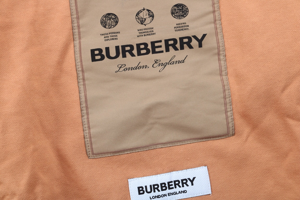 B**rry brown hoodie with logo patch