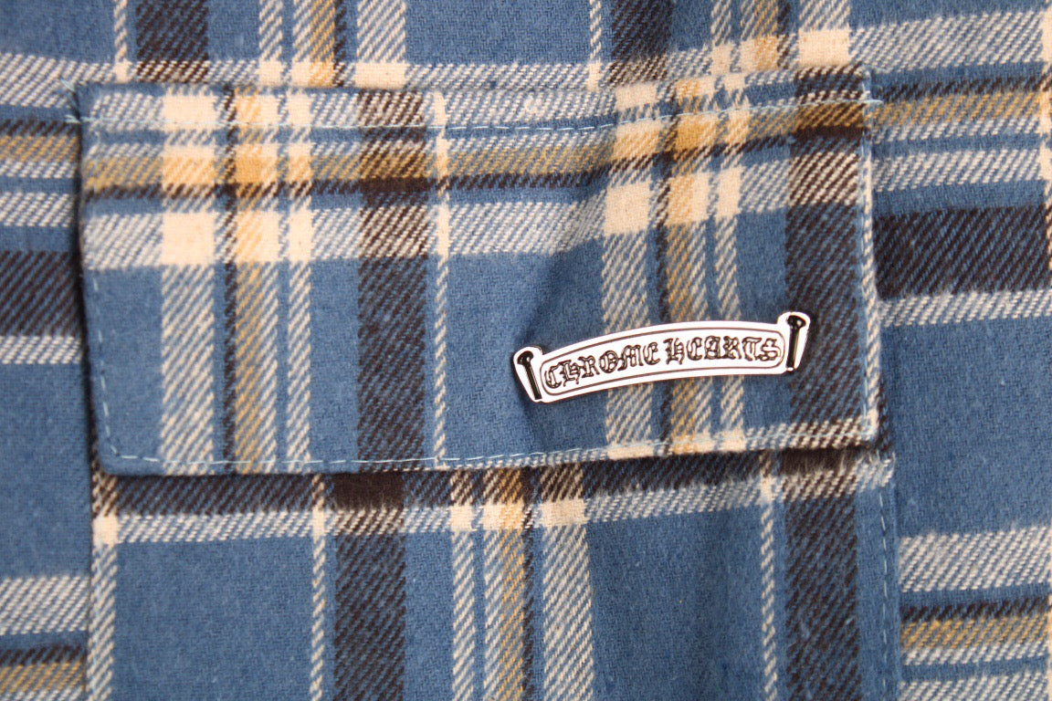 B**rry blue plaid shirt