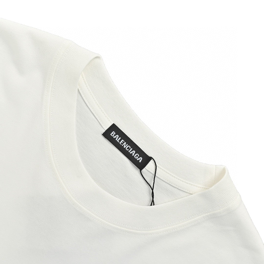 Ba*len*cia*ga graffiti logo white t-shirt