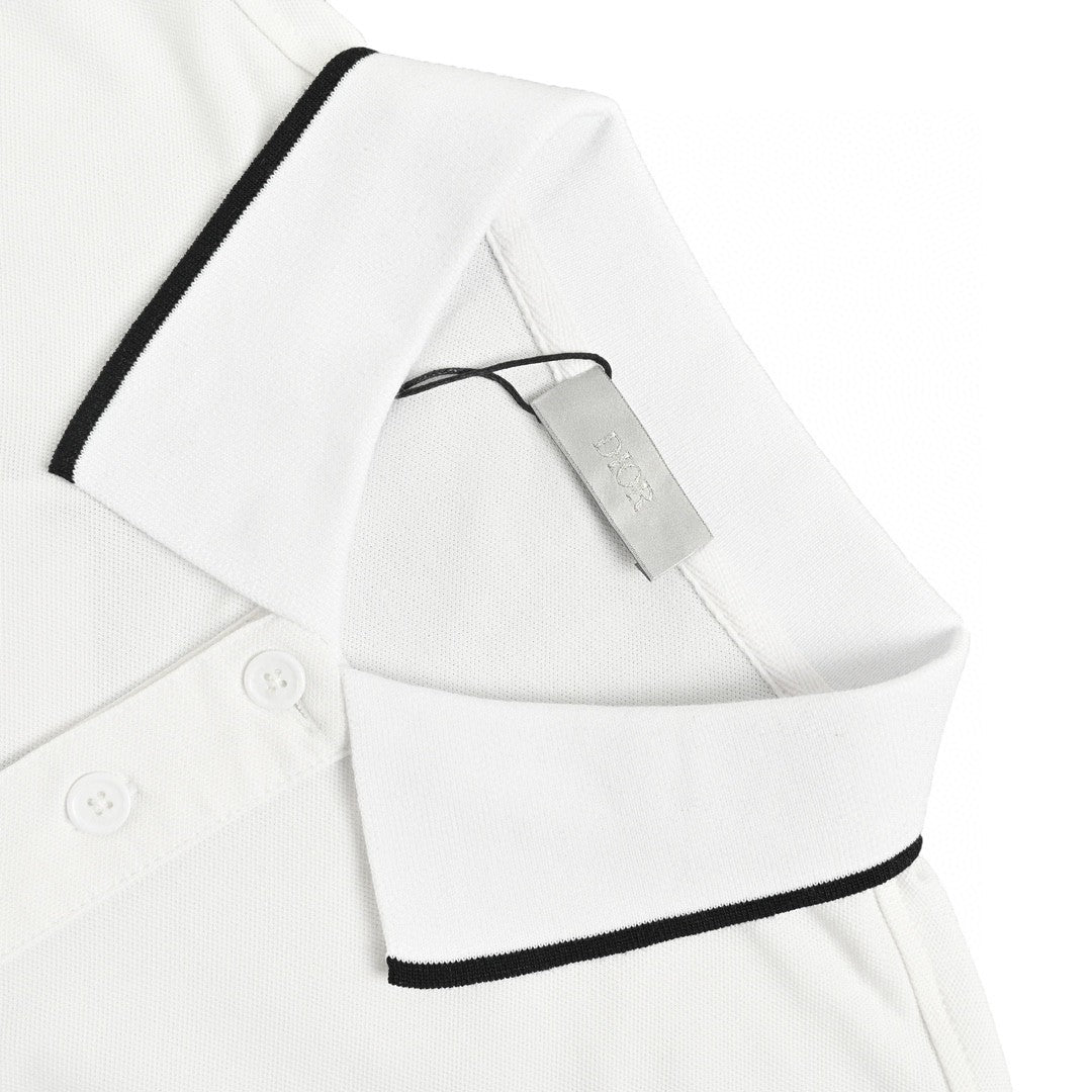 D*or white polo shirt