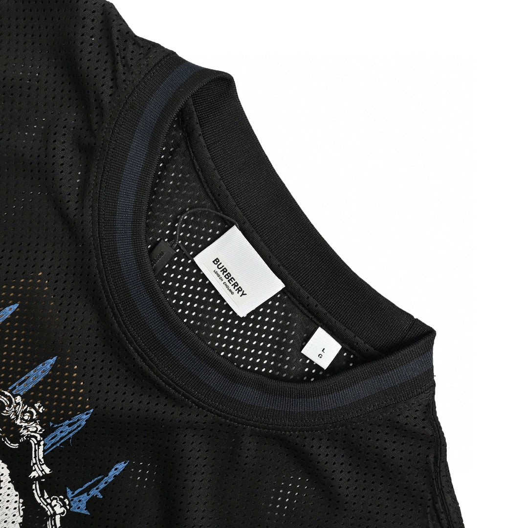 B**rry gothic mesh t-shirt (black)