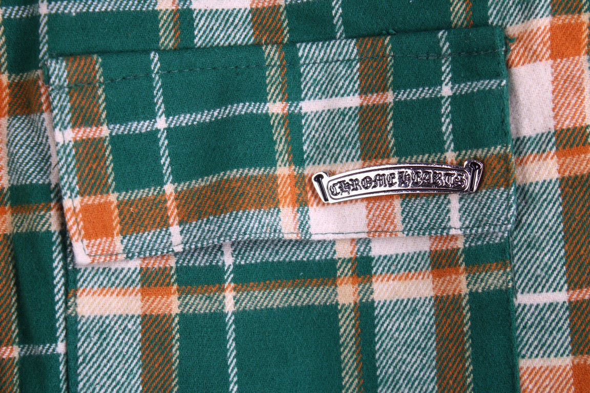 B**rry green plaid shirt