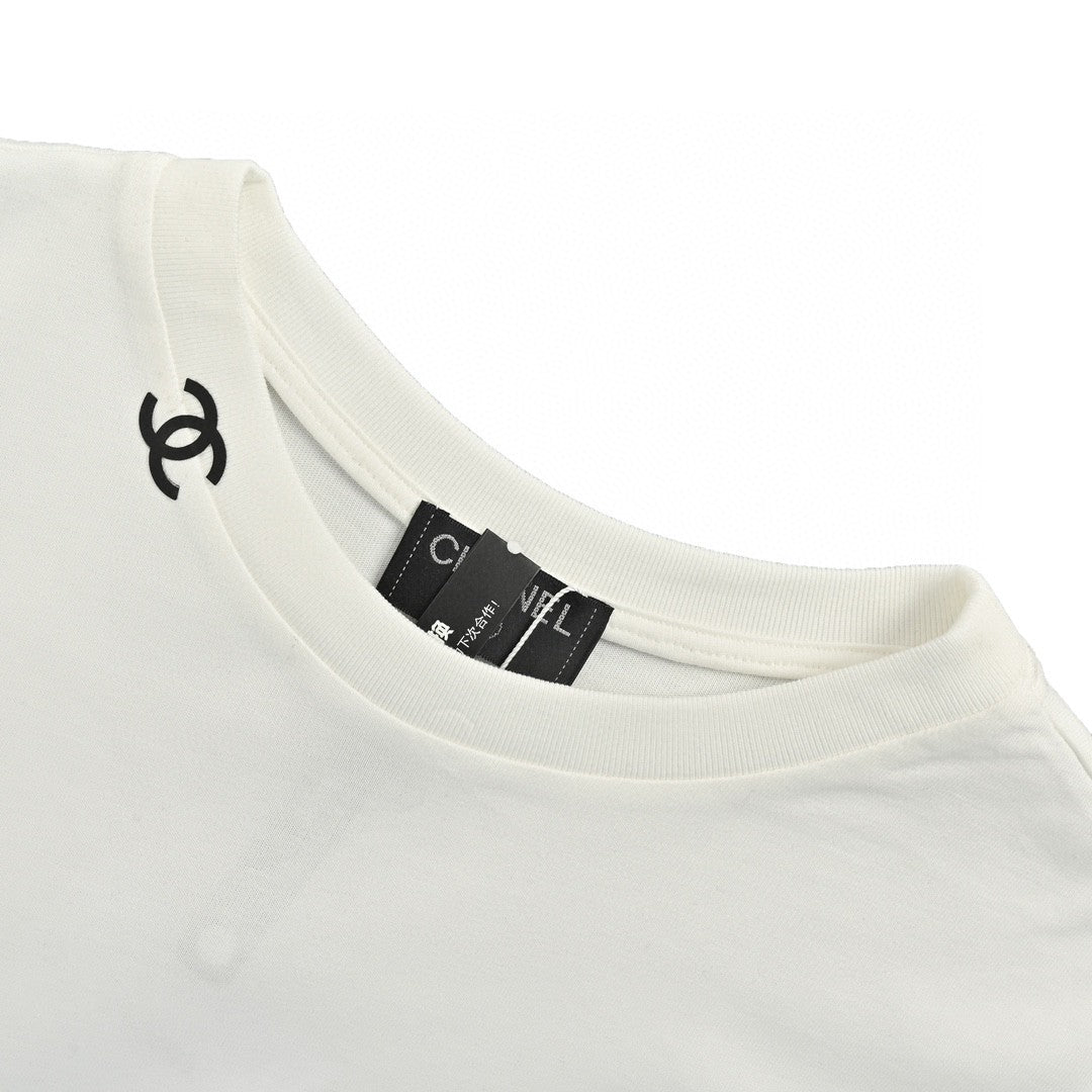 Ch*el minimalist logo t-shirt (white)