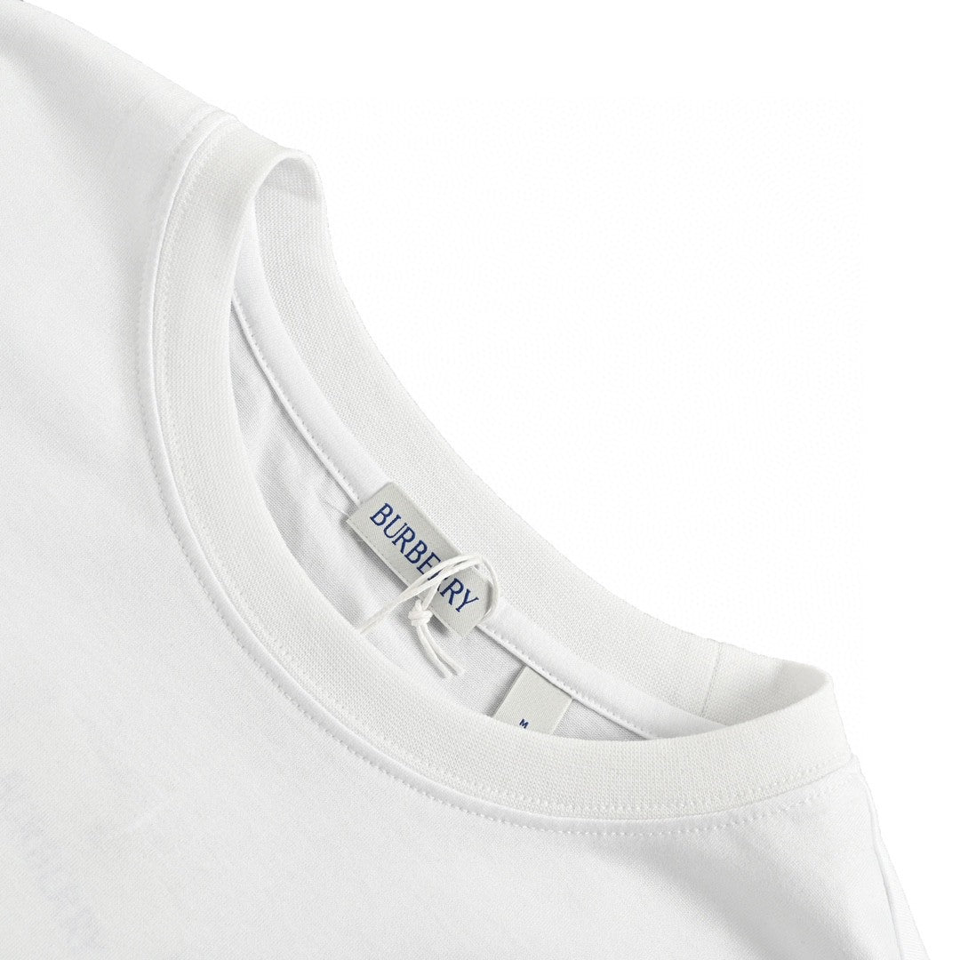 B**rry embroidered patch t-shirt (white)