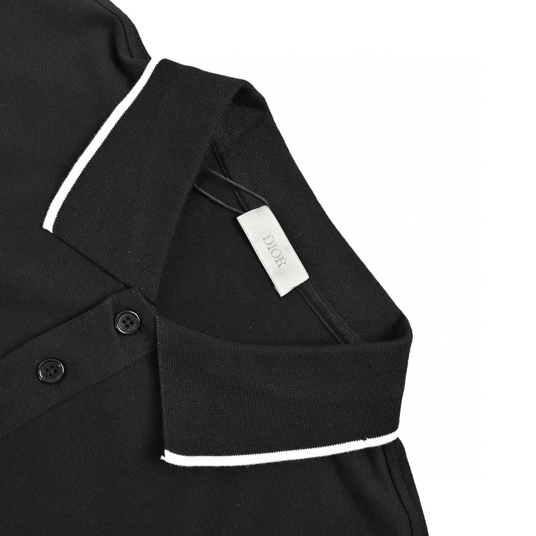 D*or black polo shirt