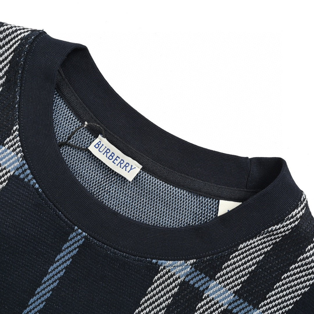 B**rry navy check t-shirt