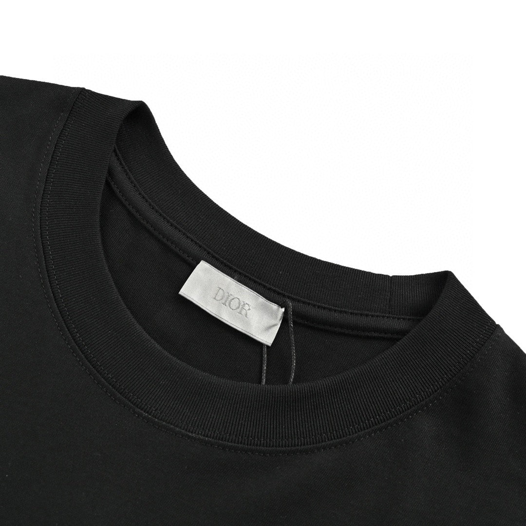 D*or safety pin logo black t-shirt