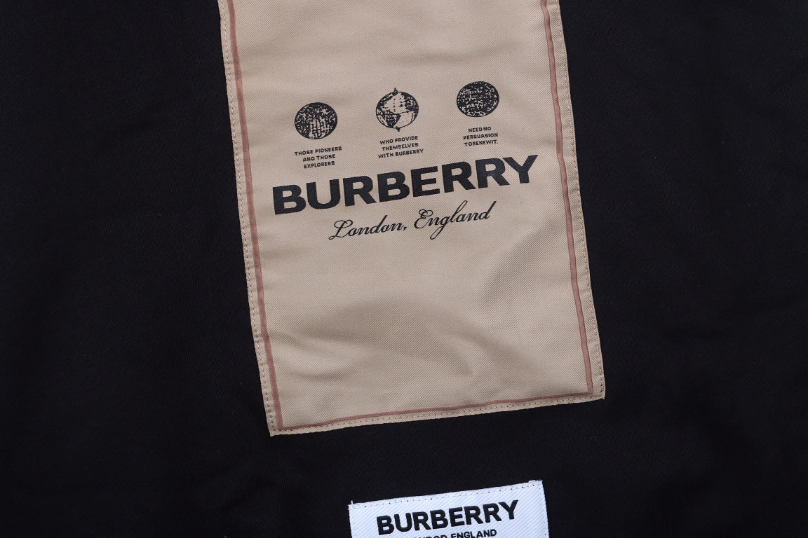 B**rry black hoodie with logo patch