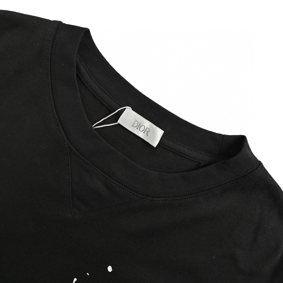 D*or artistic splatter t-shirt (black)