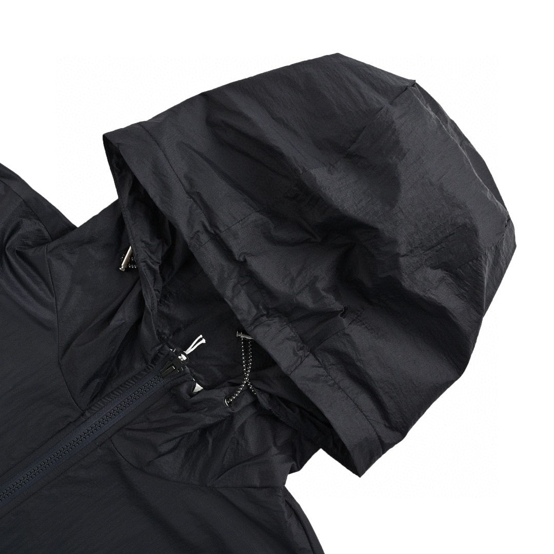 B**rry lightweight hooded jacket - black