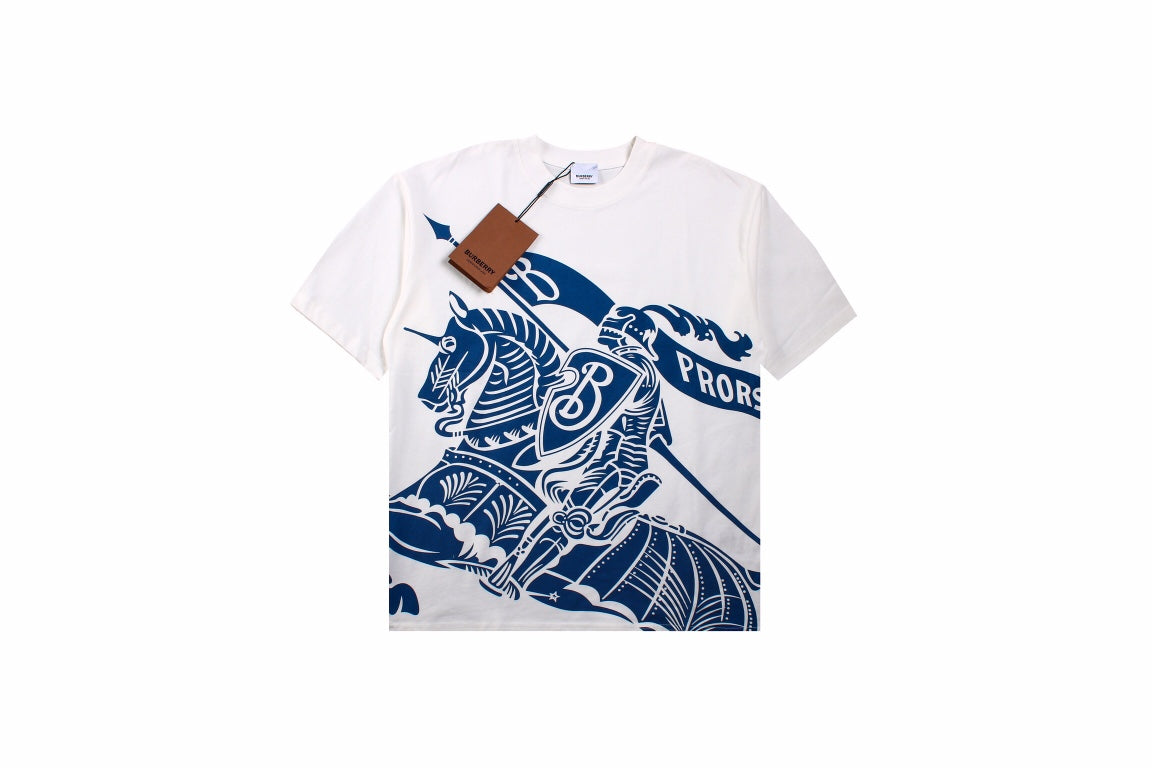 B**rry knight print t-shirt - white