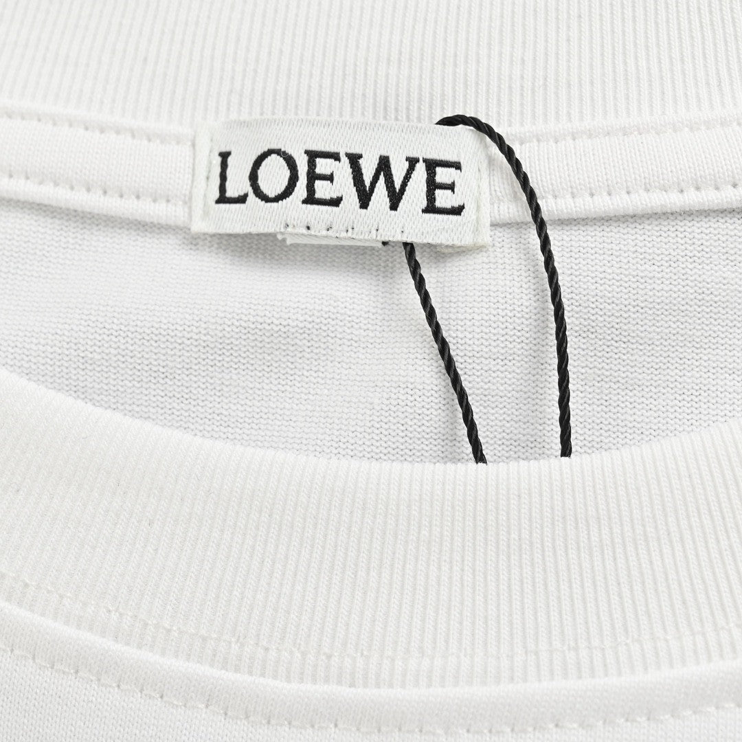 Loewe T-Shirt - White with Black Pocket