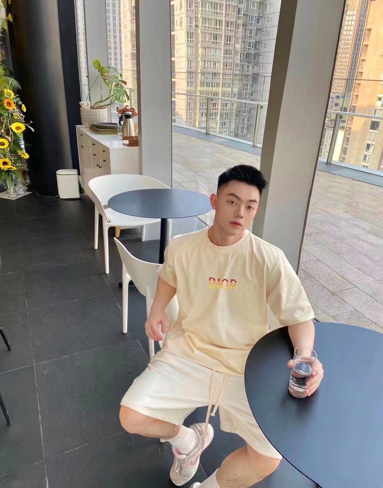 D*or gradient logo t-shirt