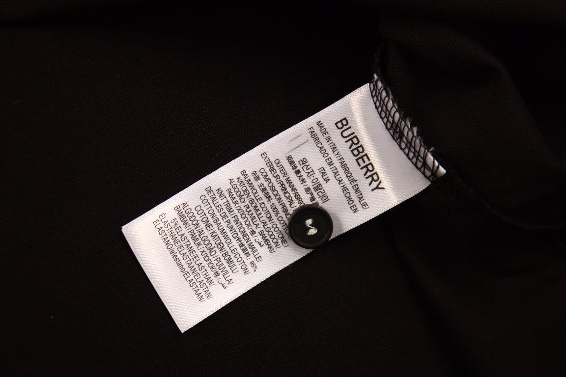 B**rry embroidered knight polo - black