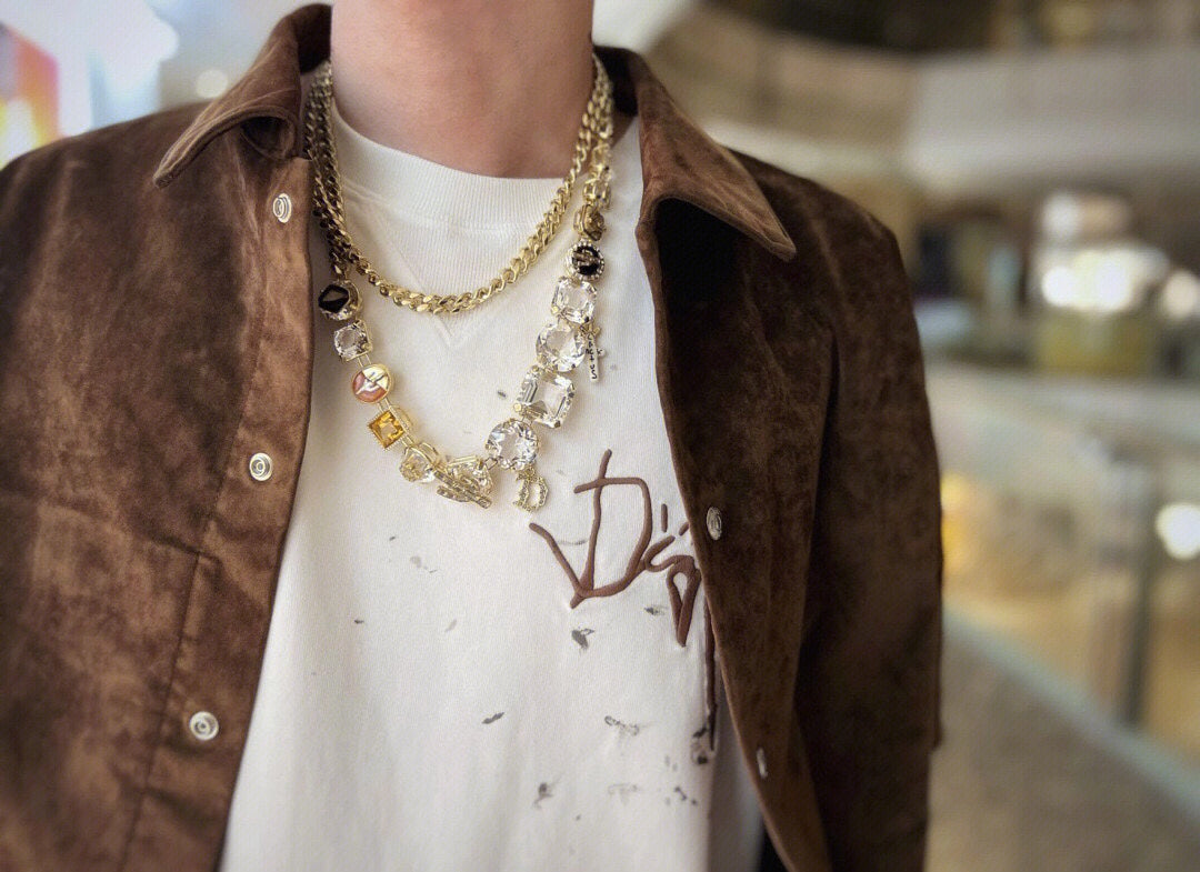 D*or t-shirt with brown logo