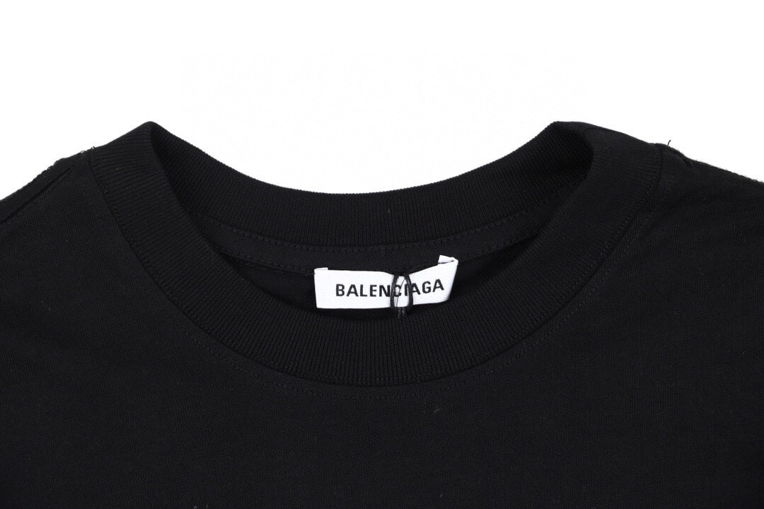 Ba*len*cia*ga wave logo t-shirt (black)