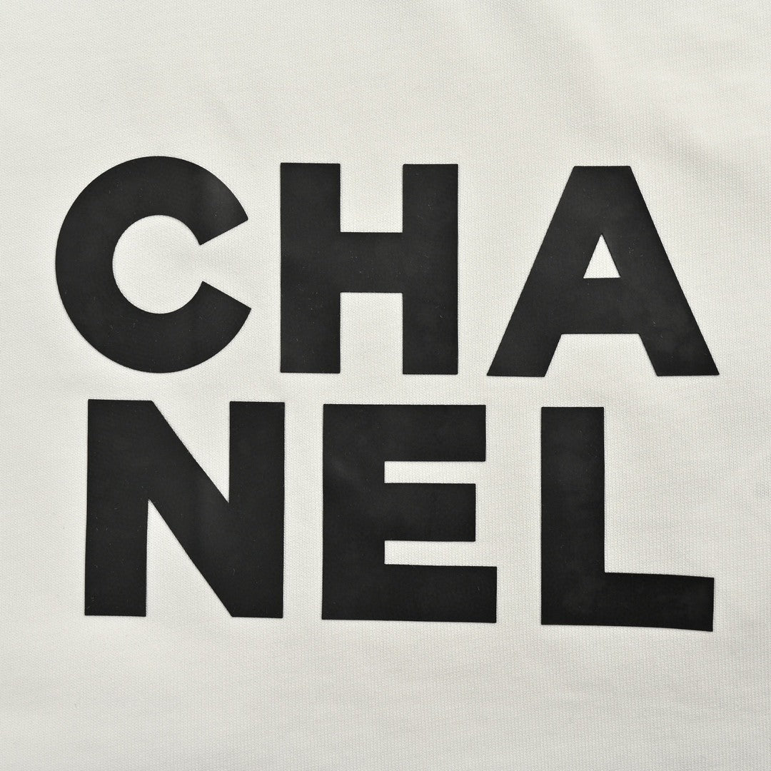 Ch*el double c logo t-shirt (white)
